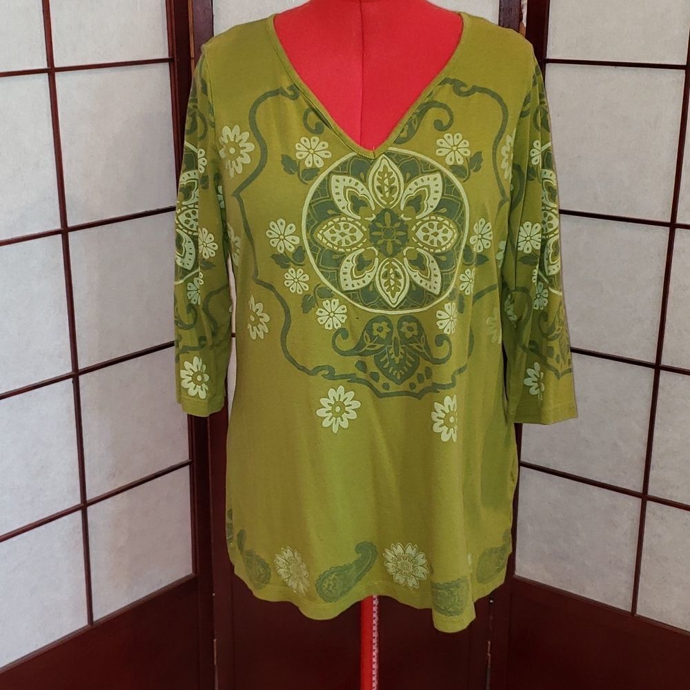 Fashion Bug Olive Green Designer Top